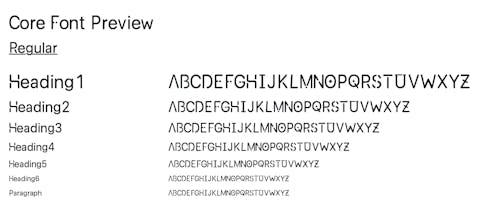 Core Font gallery image
