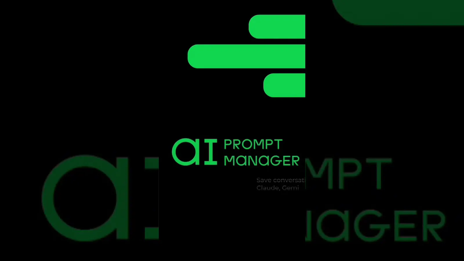 AI Dialogue Export / Prompt Manager screenshot 1 (video preview)