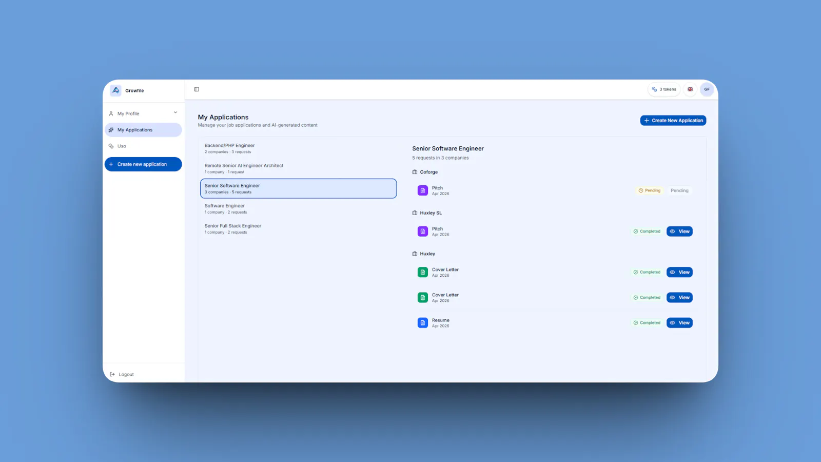 Growfile.app screenshot 2