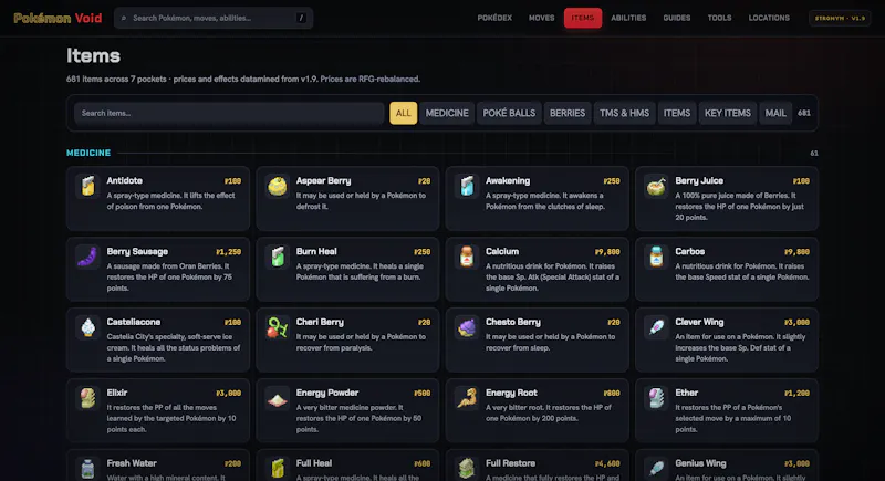 Pokémon Void Wiki screenshot 2