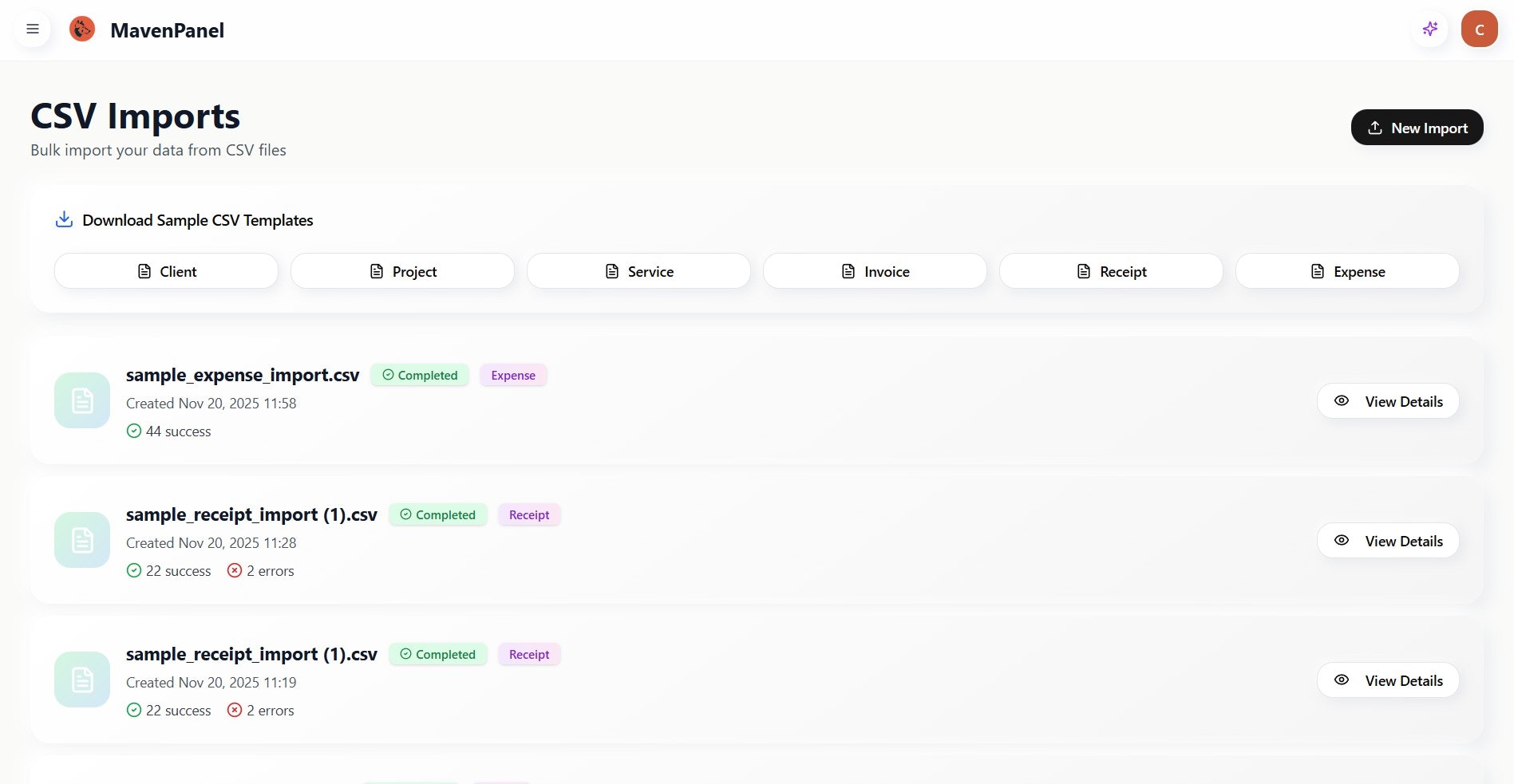 MavenPanel gallery image