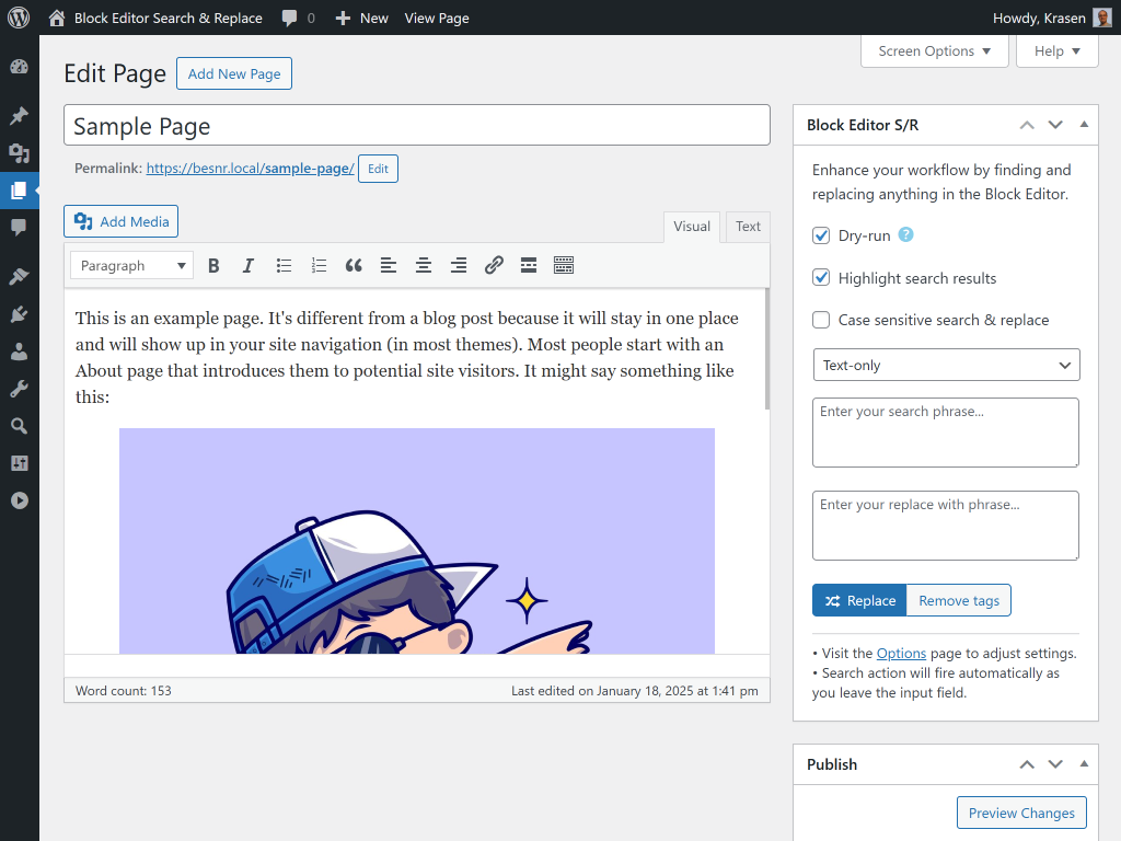 Block Editor Search & Replace media 3