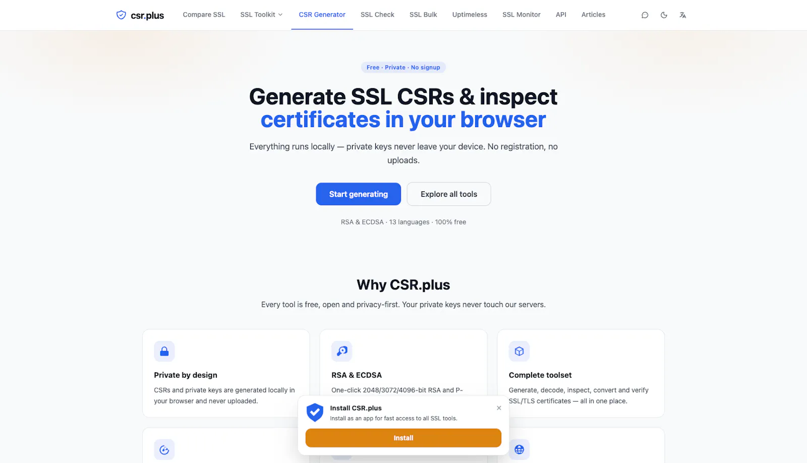 CSR.plus screenshot 2