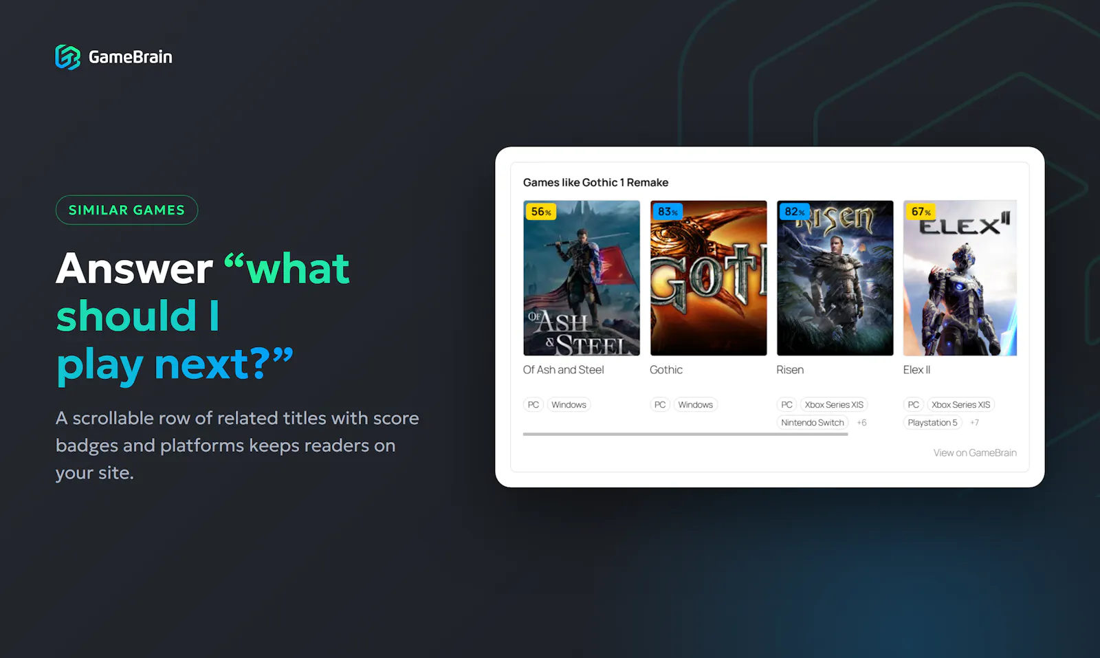 GameBrain for WordPress screenshot 4
