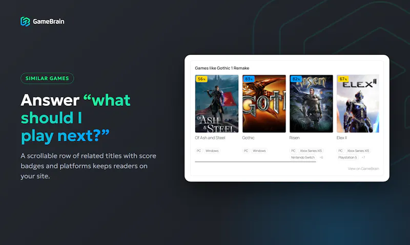 GameBrain for WordPress screenshot 4