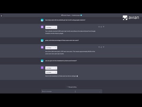 Avian ChatGPT Plugin gallery image