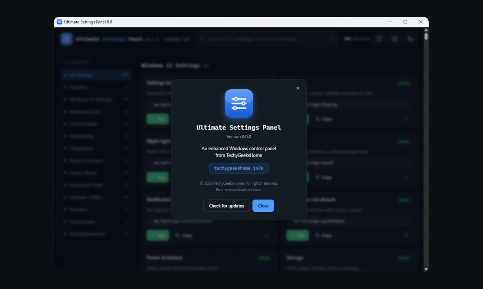 Ultimate Settings Panel screenshot 4