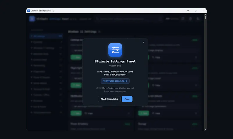 Ultimate Settings Panel screenshot 4