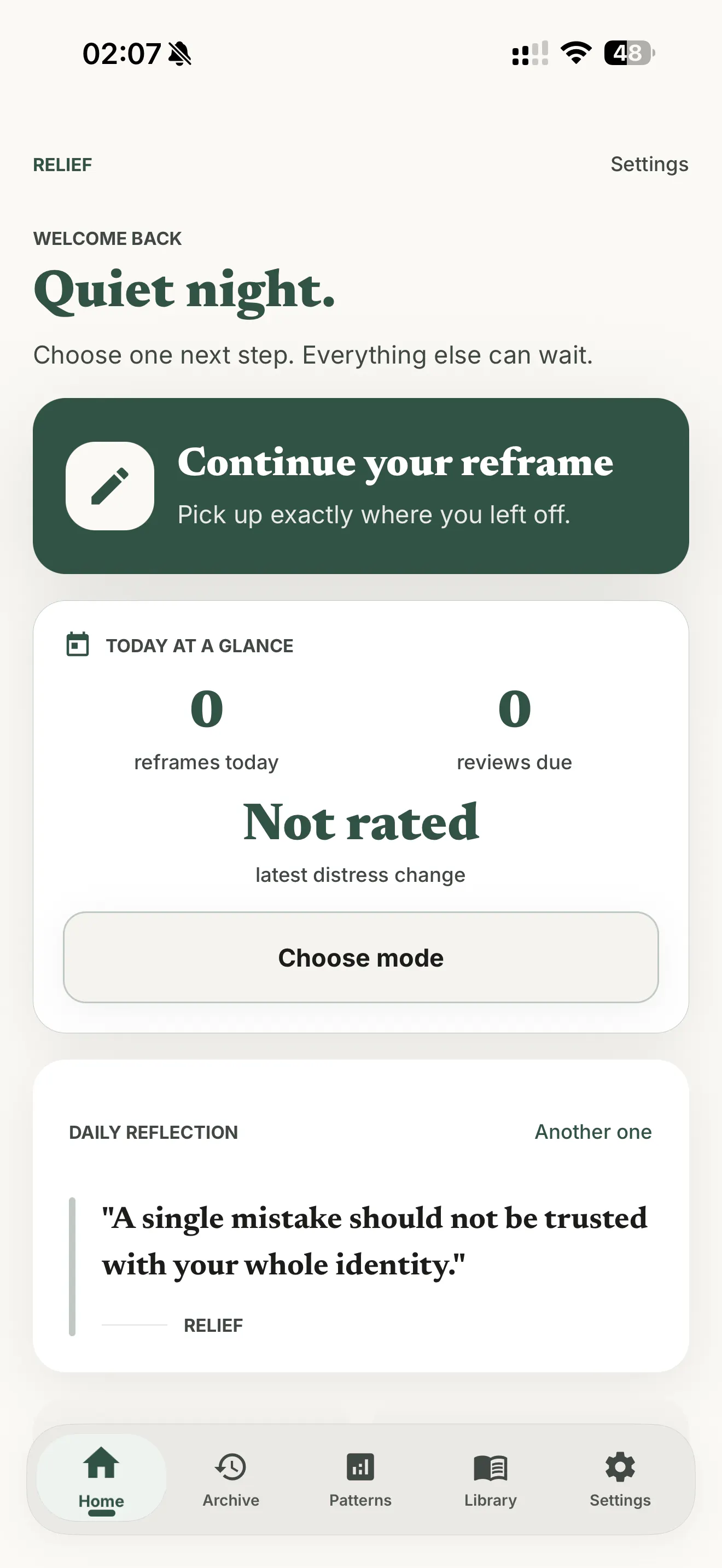 Relief - CBT Reframing Tool gallery image