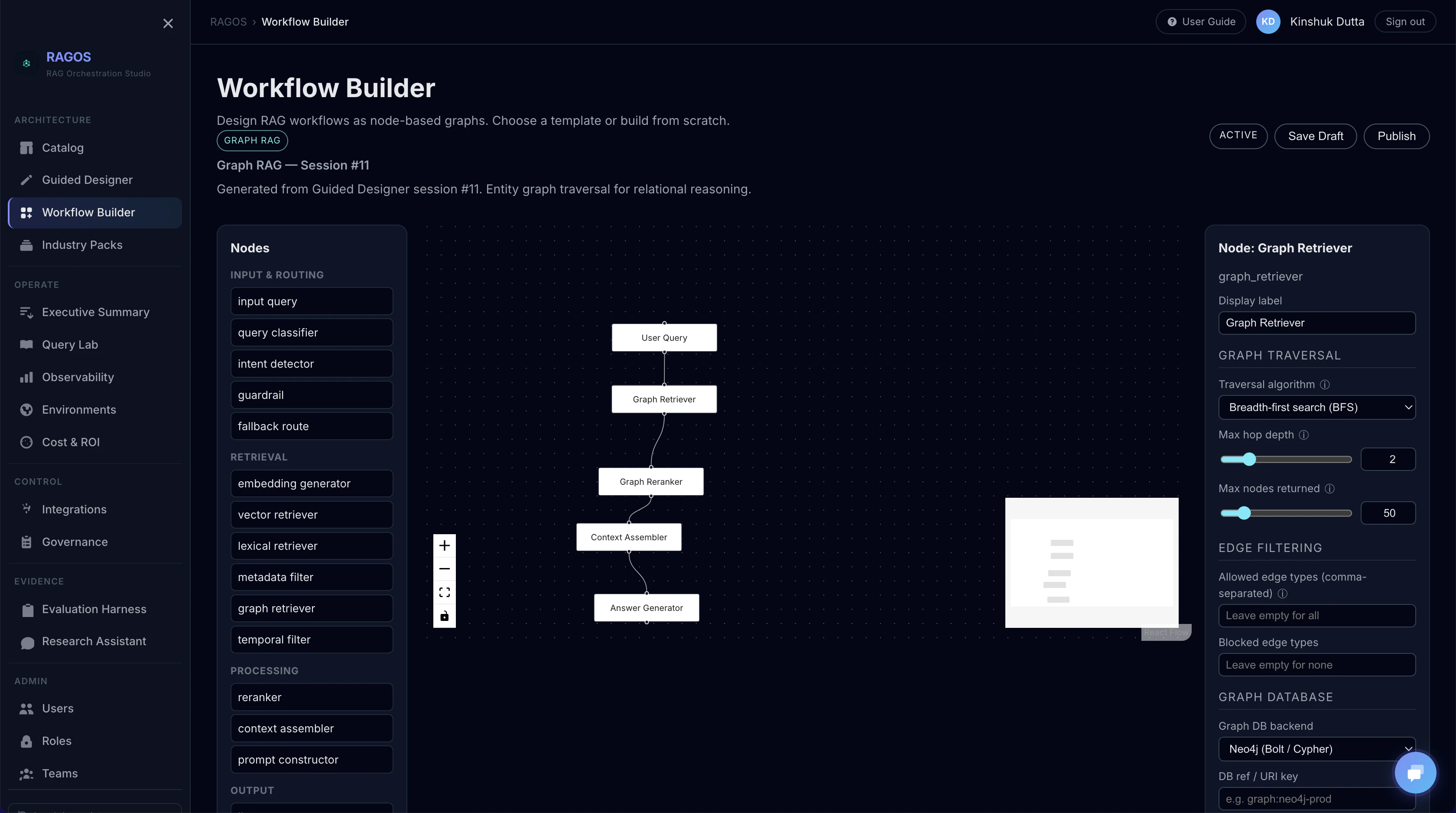 RAG Orchestration Studio screenshot 2