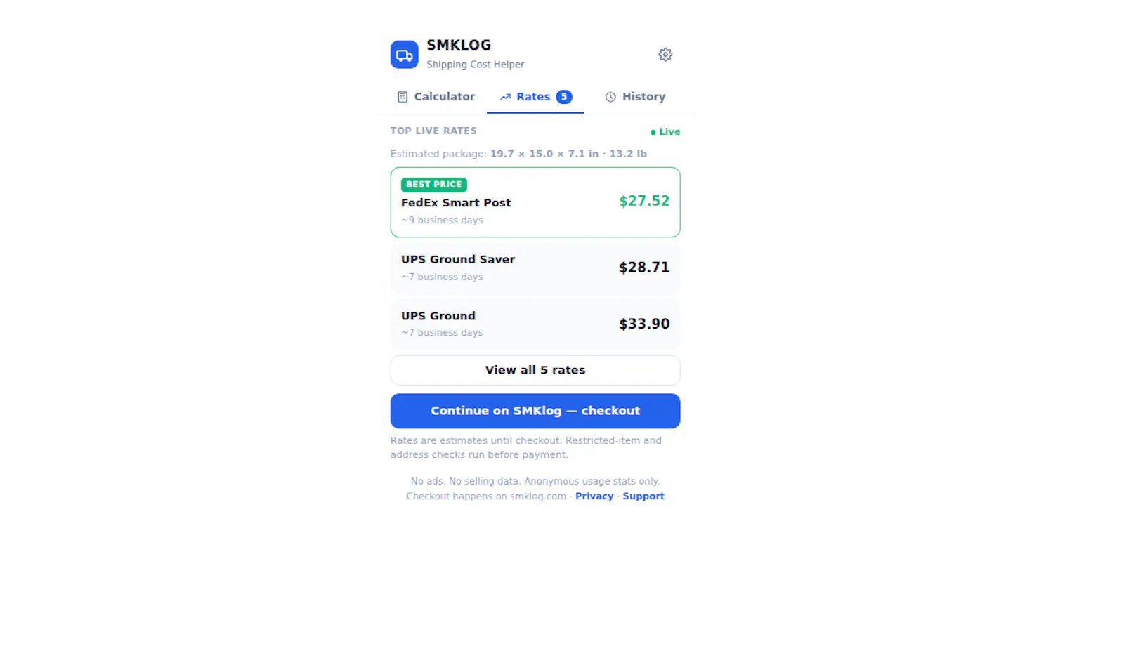 SMKlog screenshot 3