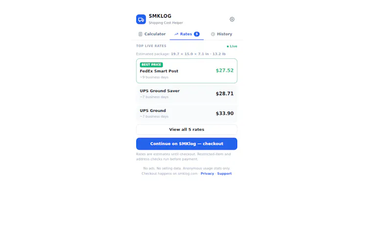 SMKlog screenshot 3