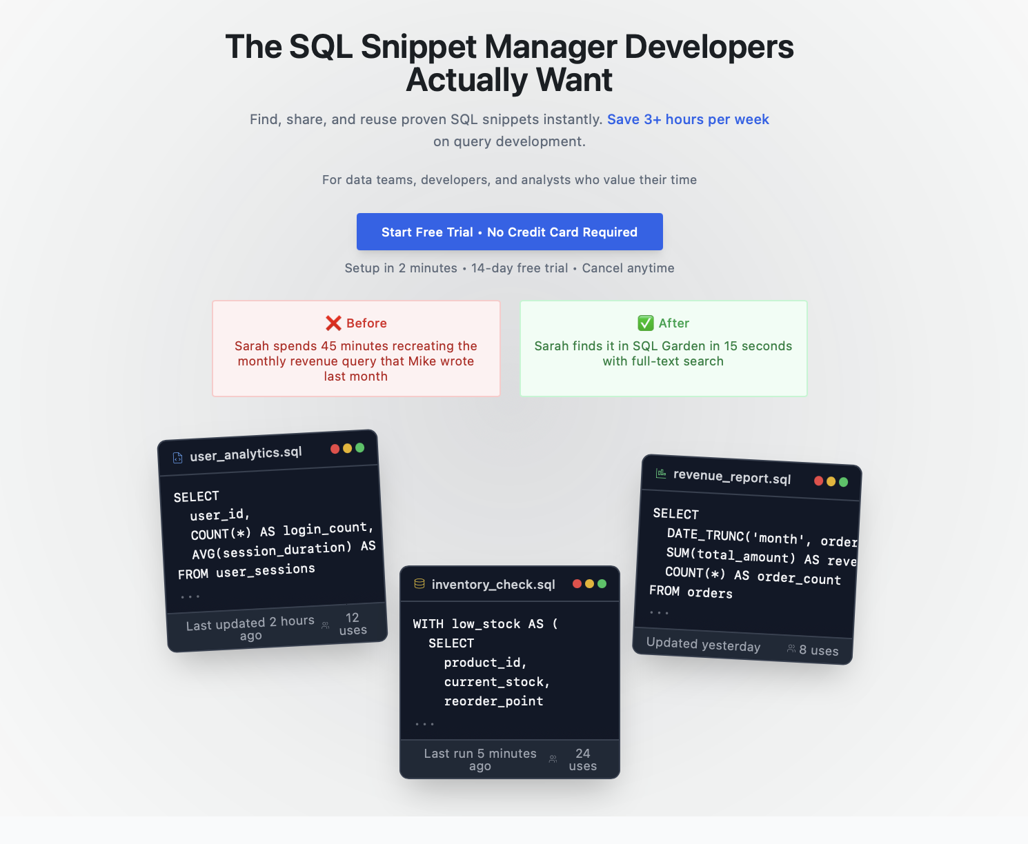 Média Jardin SQL - Organiser, version et réutiliser des extraits SQL 1