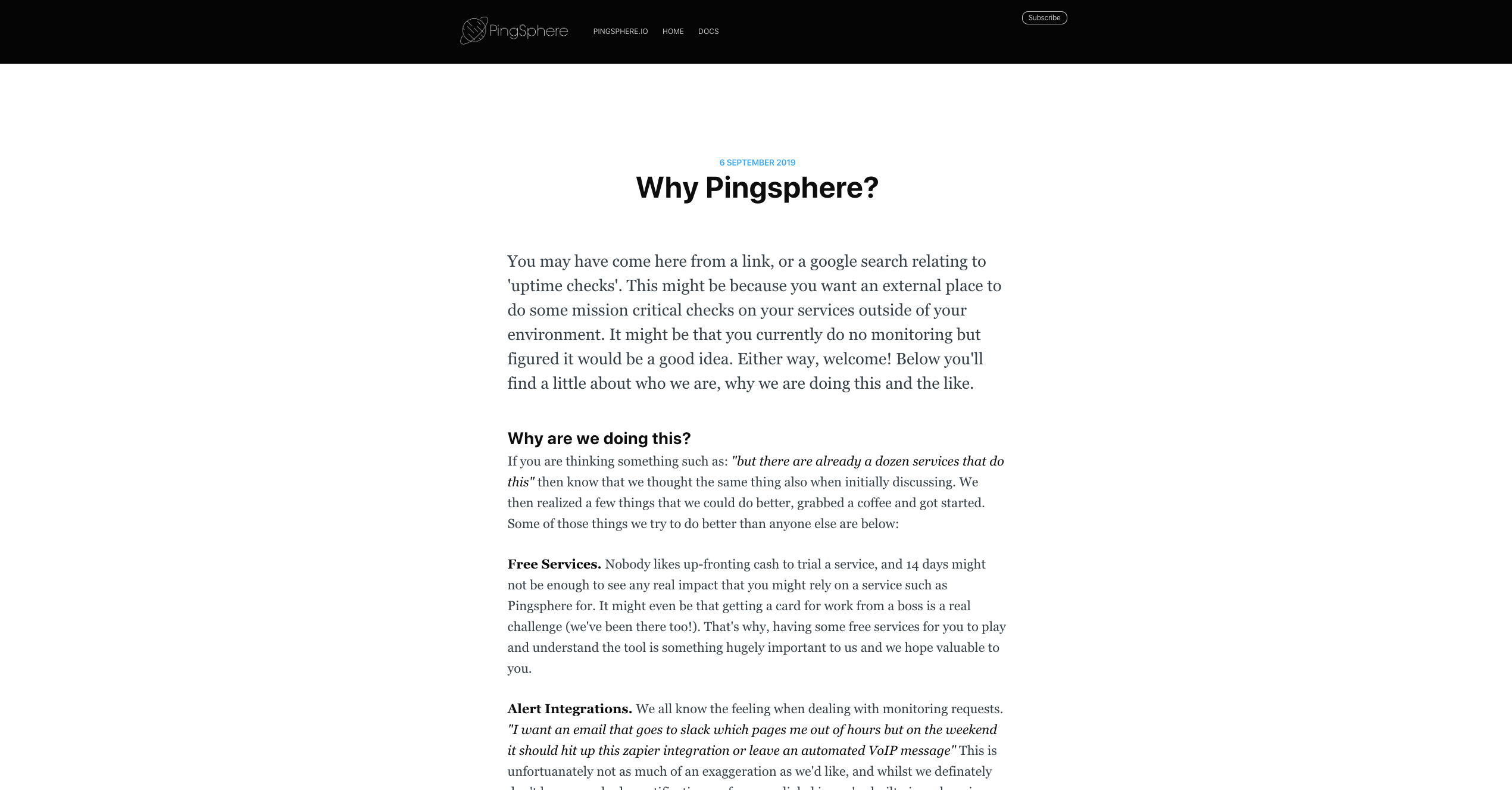 PingSphere.io gallery image