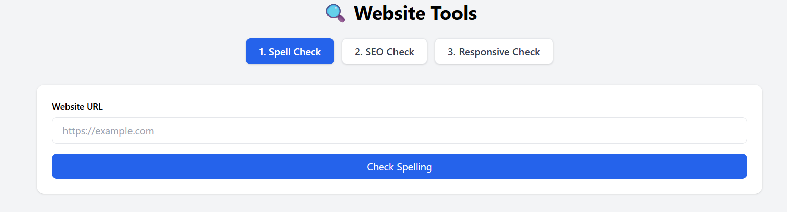 Website Spell, SEO,  Mobile View Checker gallery image