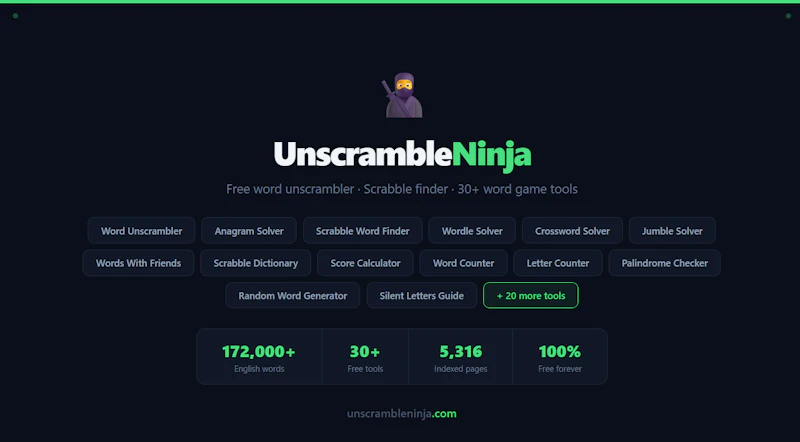 UnscrambleNinja screenshot 1