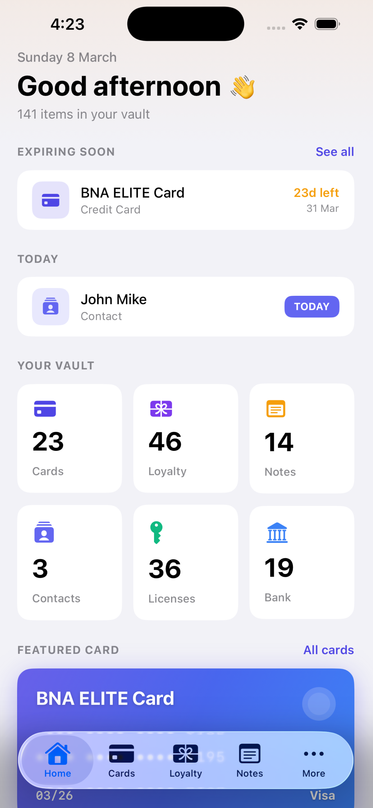 CybaWallet - Main product screenshot demonstrating key features and user interface
