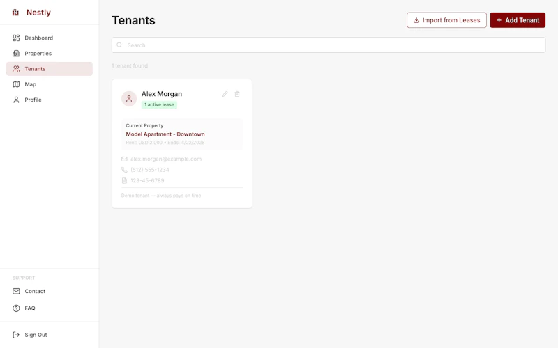 Nestly screenshot 2