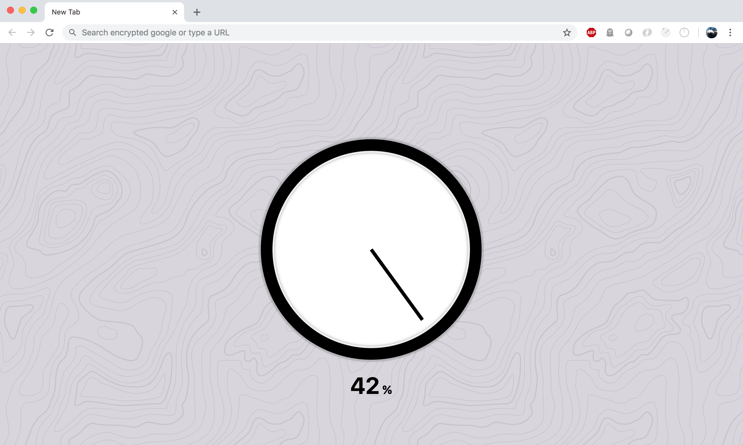 Analog Percent Clock gallery image