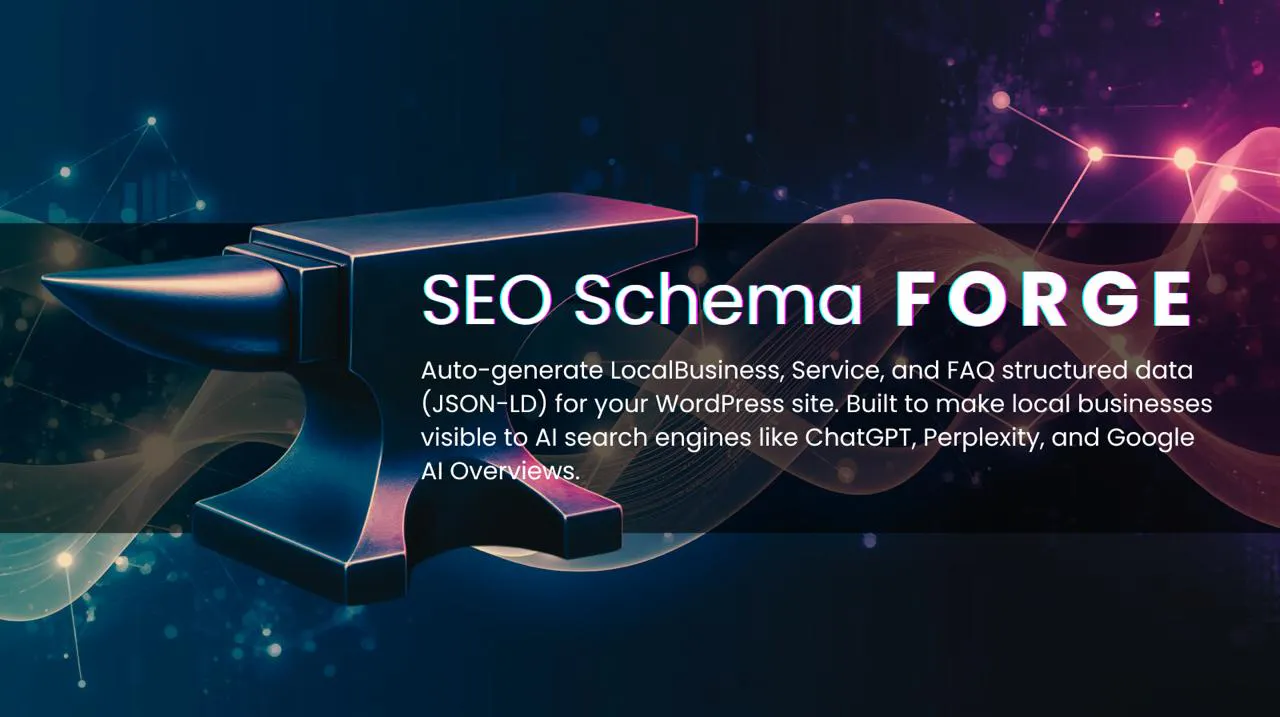 SEO Schema Forge 项目横幅