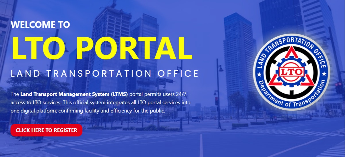Land Transportation Office Portal - Main product screenshot demonstrating key features and user interface