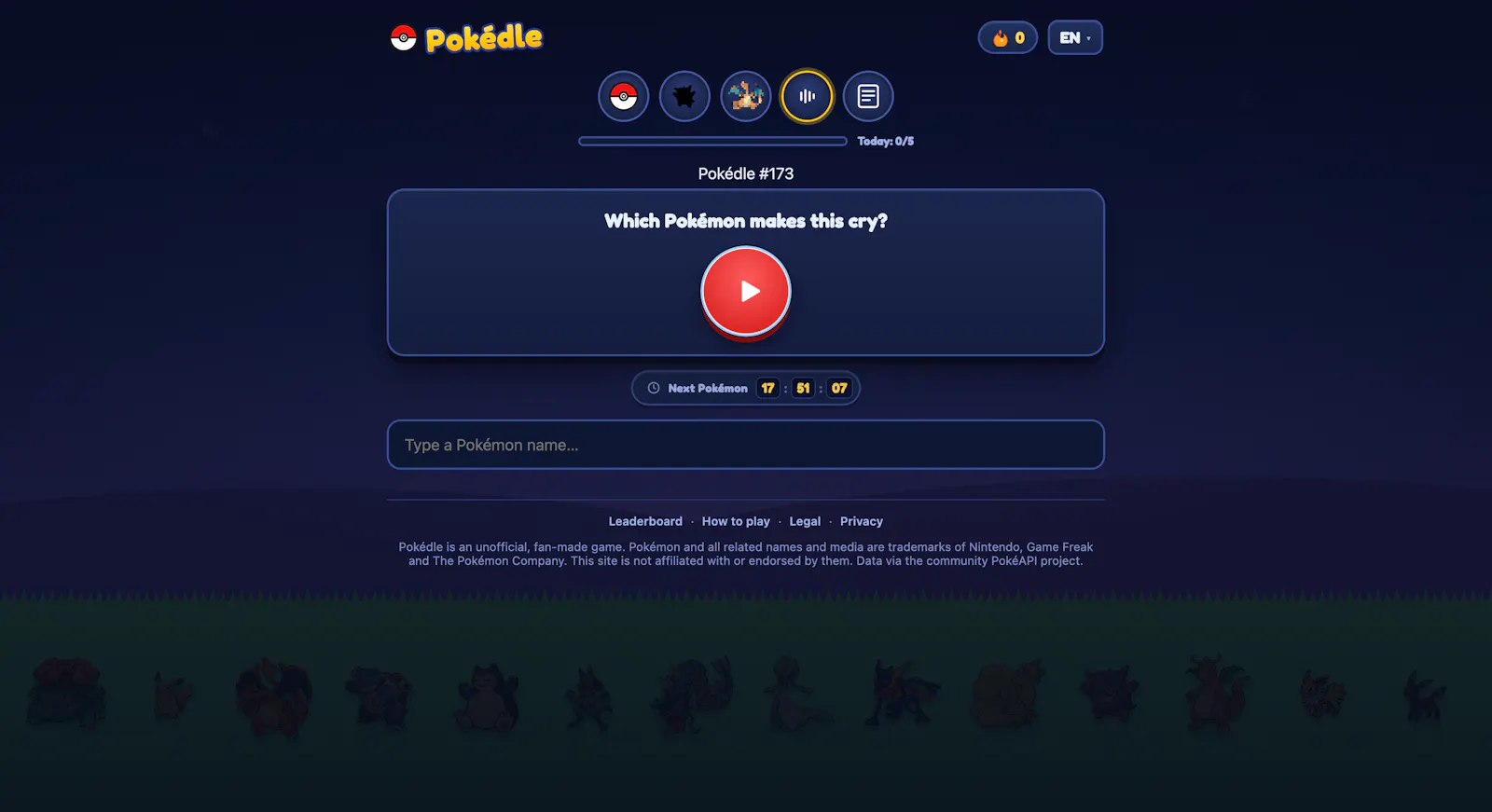 Pokédle screenshot 2