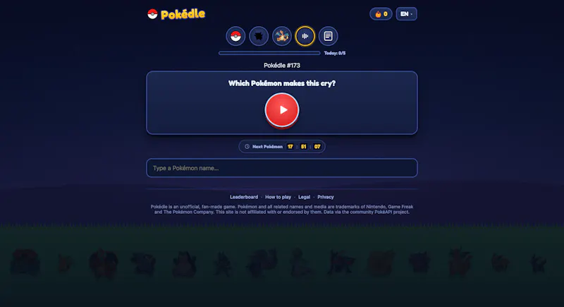Pokédle screenshot 2