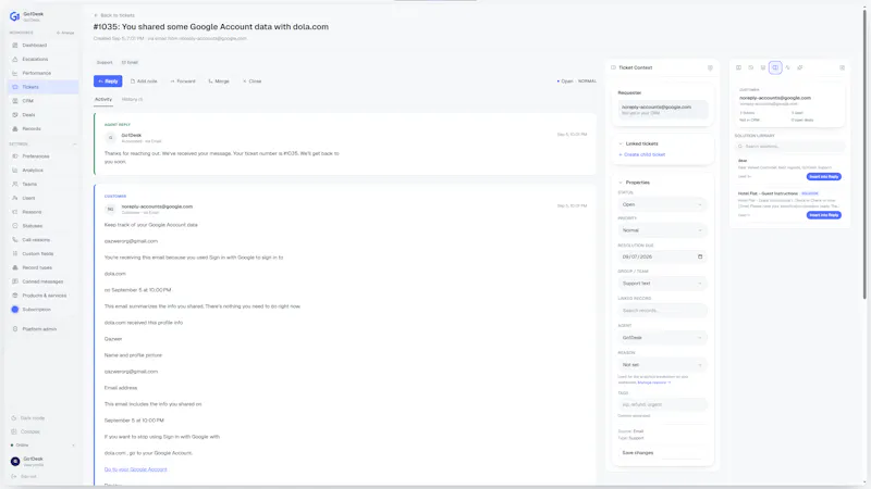 Go1Desk screenshot 8