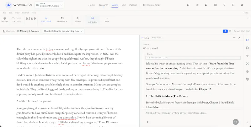 WriteinaClick screenshot 3