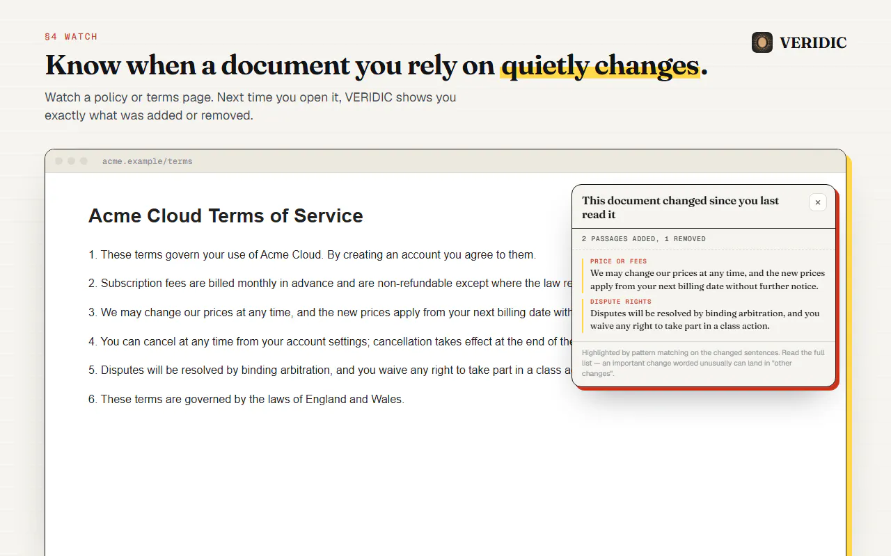 VERIDIC — Jargon in, plain English out gallery image