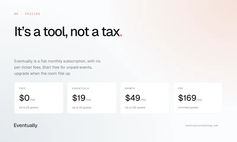 Eventually Ticketing screenshot 8