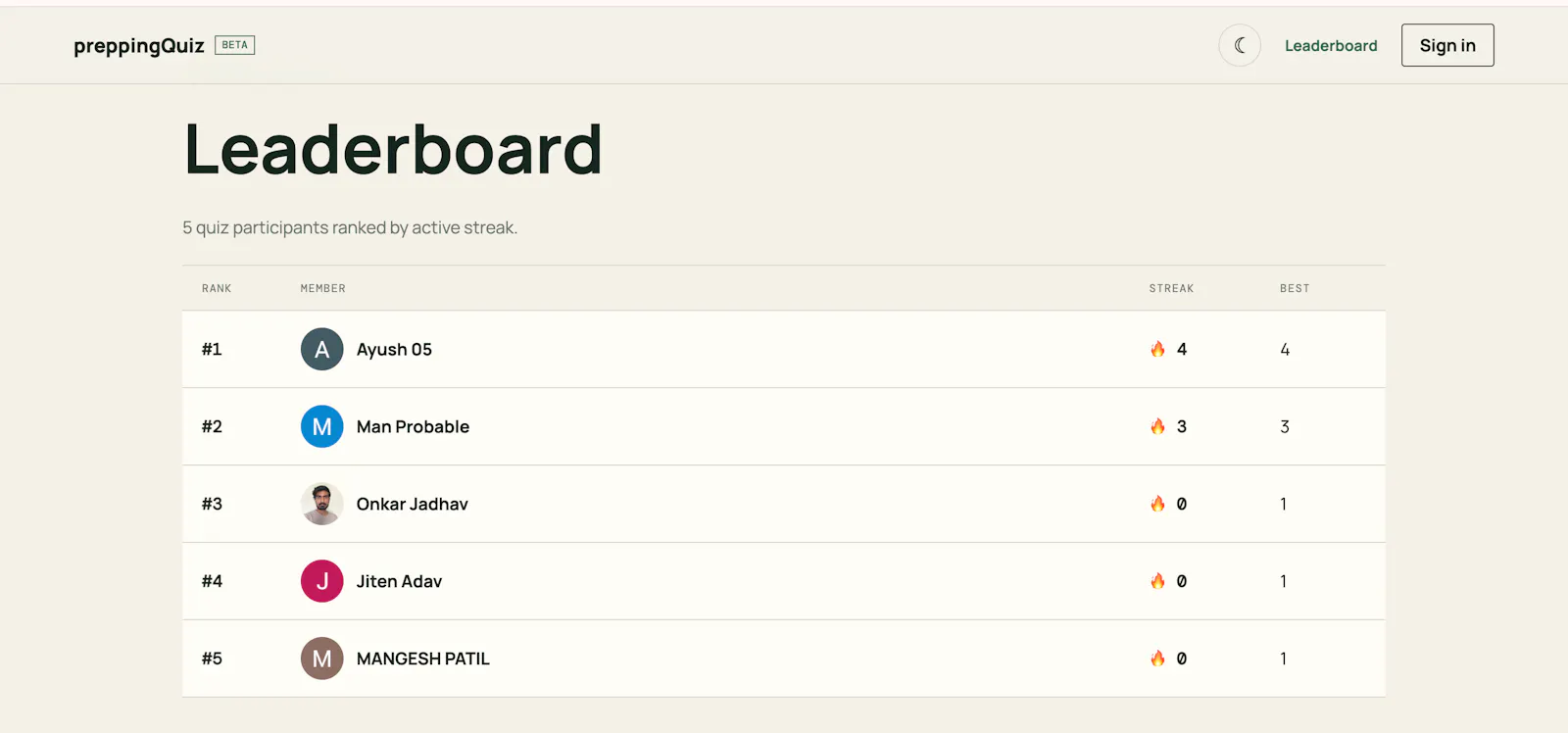 preppingQuiz-Beta screenshot 3