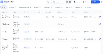 JobsTracker gallery image