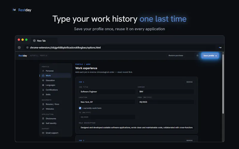 Restday  screenshot 5