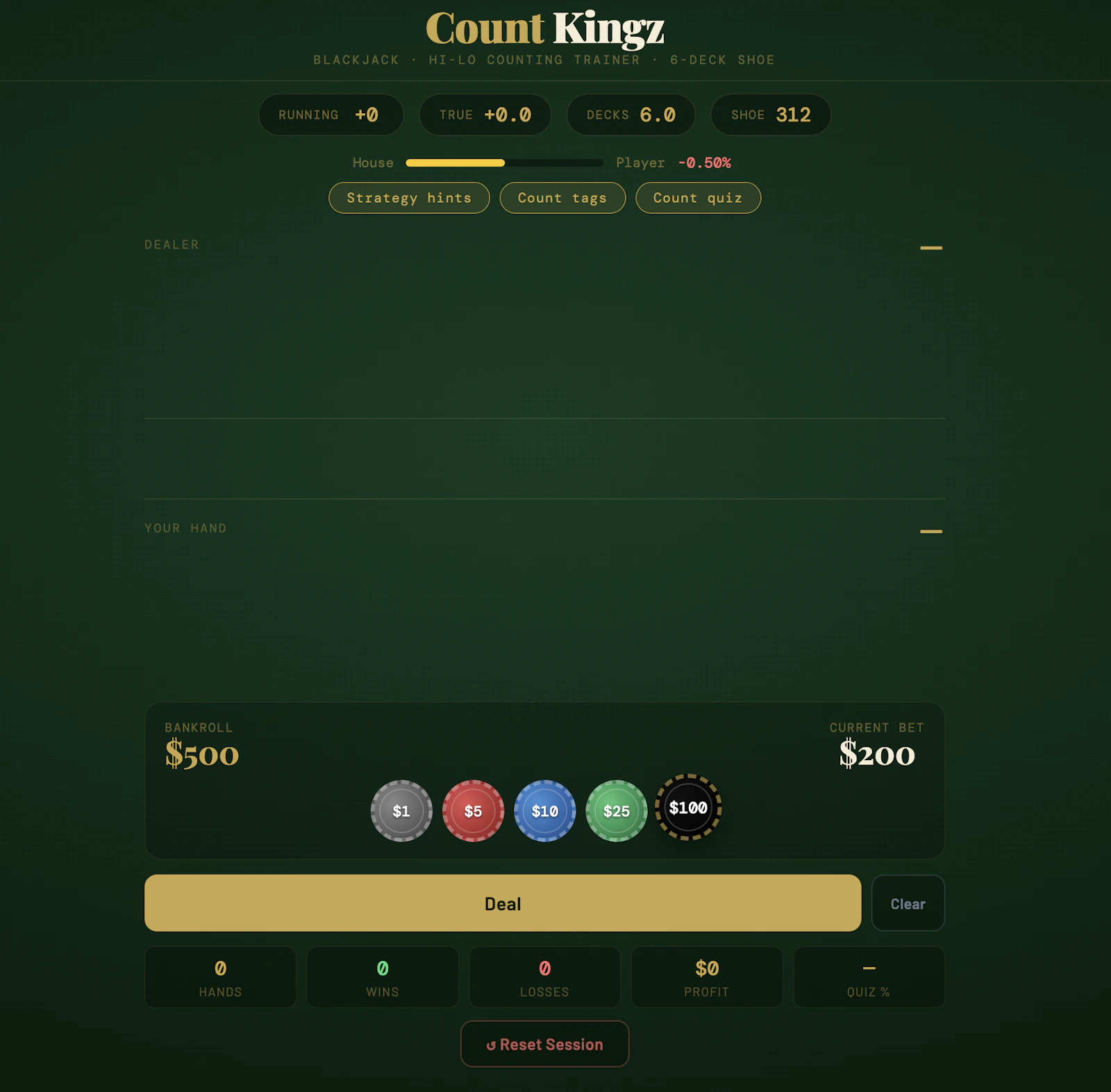 CountKingz  Free Blackjack Card Counting screenshot 2