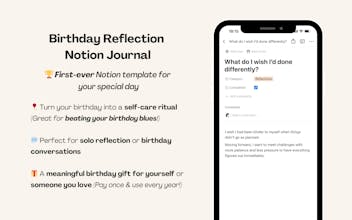 Birthday Reflection Notion Journal gallery image