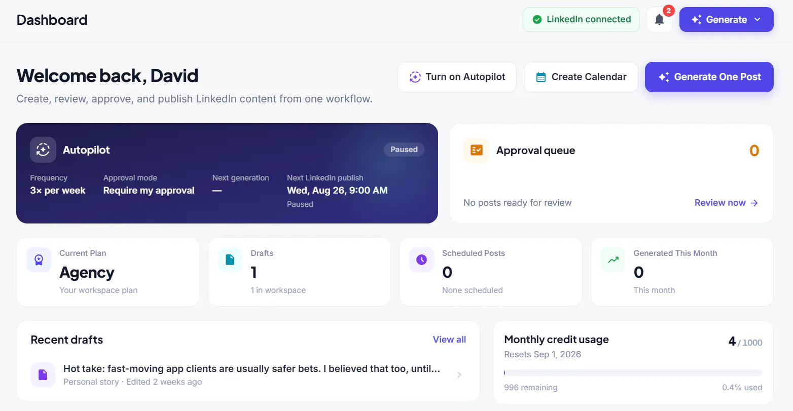 linkedinpost.ai gallery image