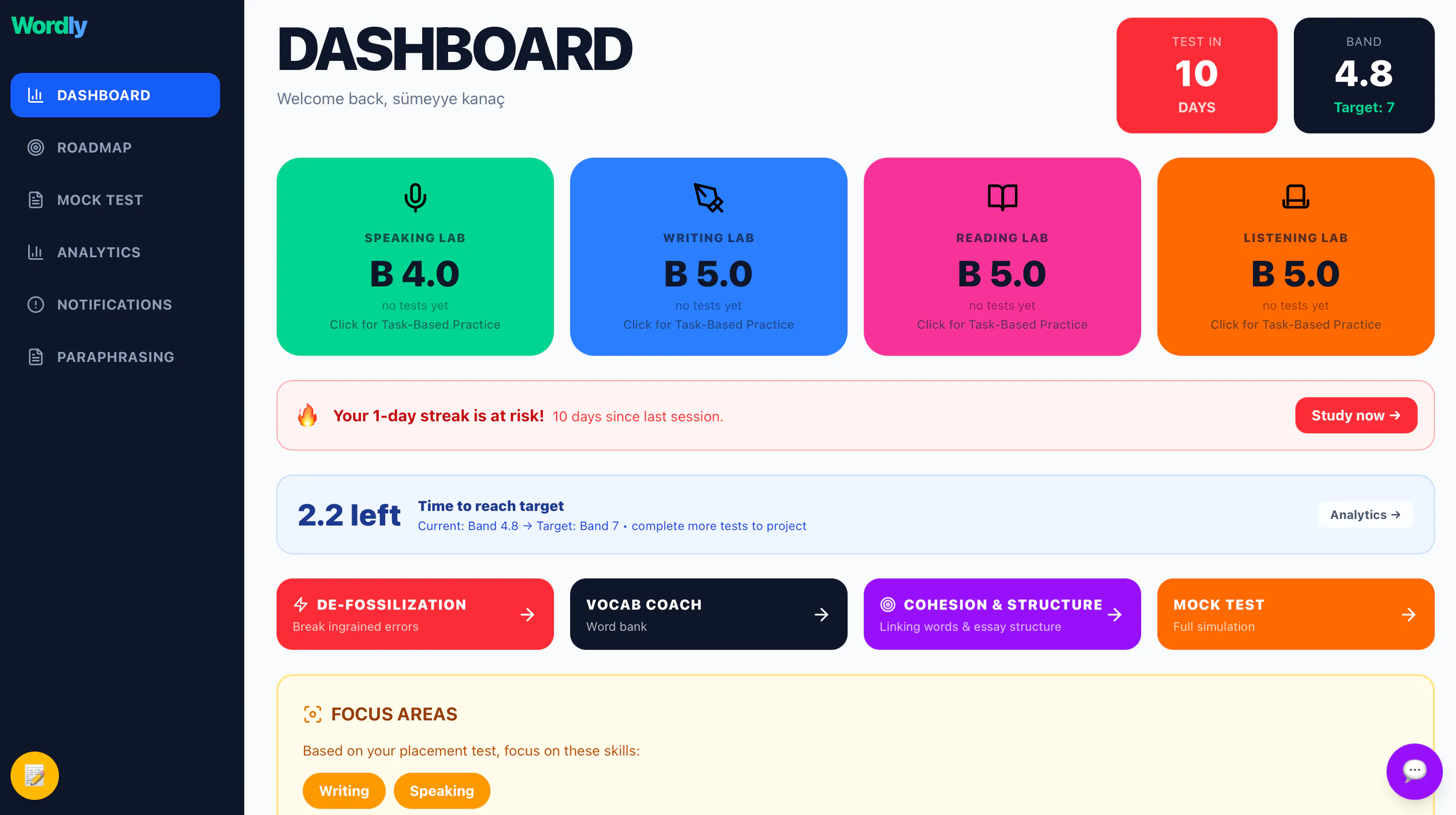 Wordly — AI-Powered IELTS Prep 截图 2