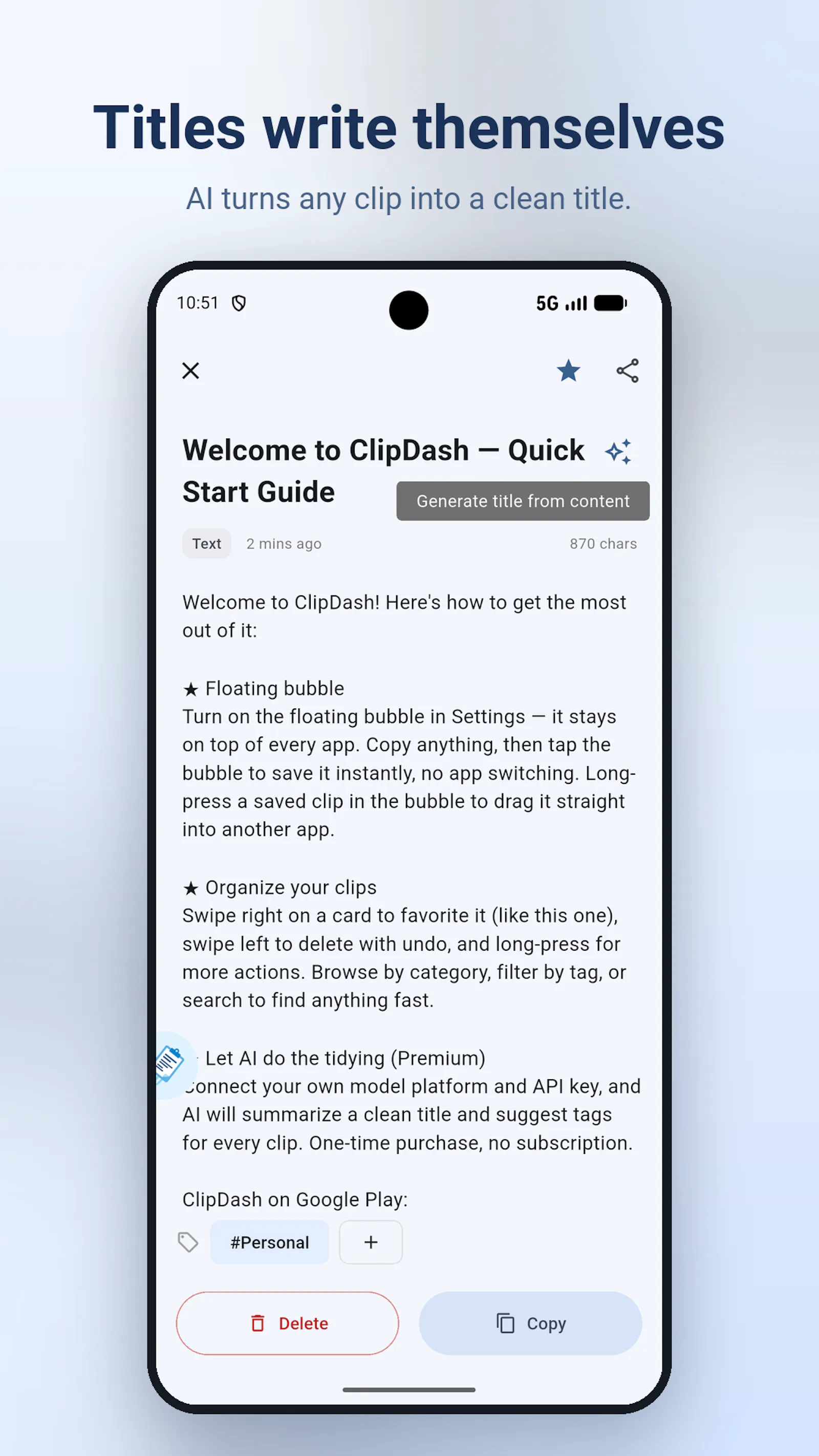 ClipDash: AI Clipboard Manager screenshot 3