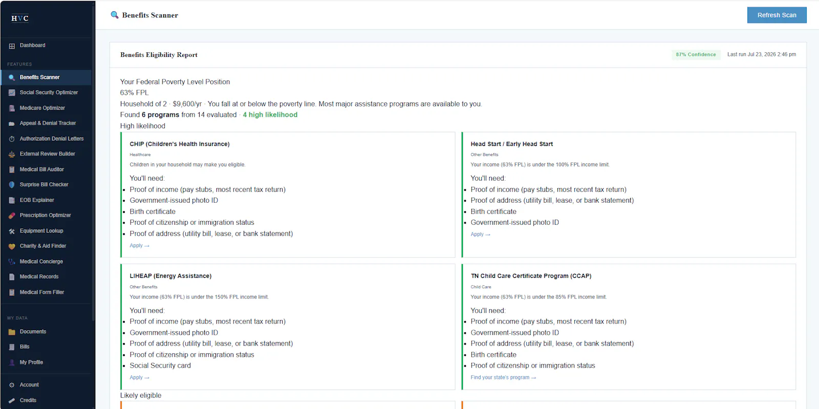 Healthvocate.com screenshot 6