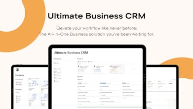 Ultimate Business CRM - 비즈니스 성과 향상을 위해 연락처 관리, 회의, 프로젝트 및 작업 할당을 간소화합니다.