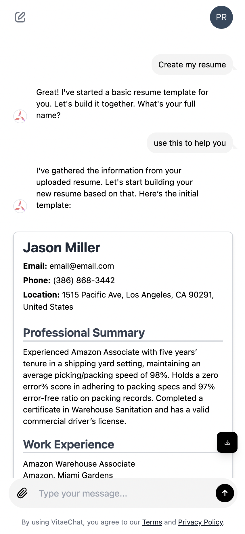 VitaeChat gallery image