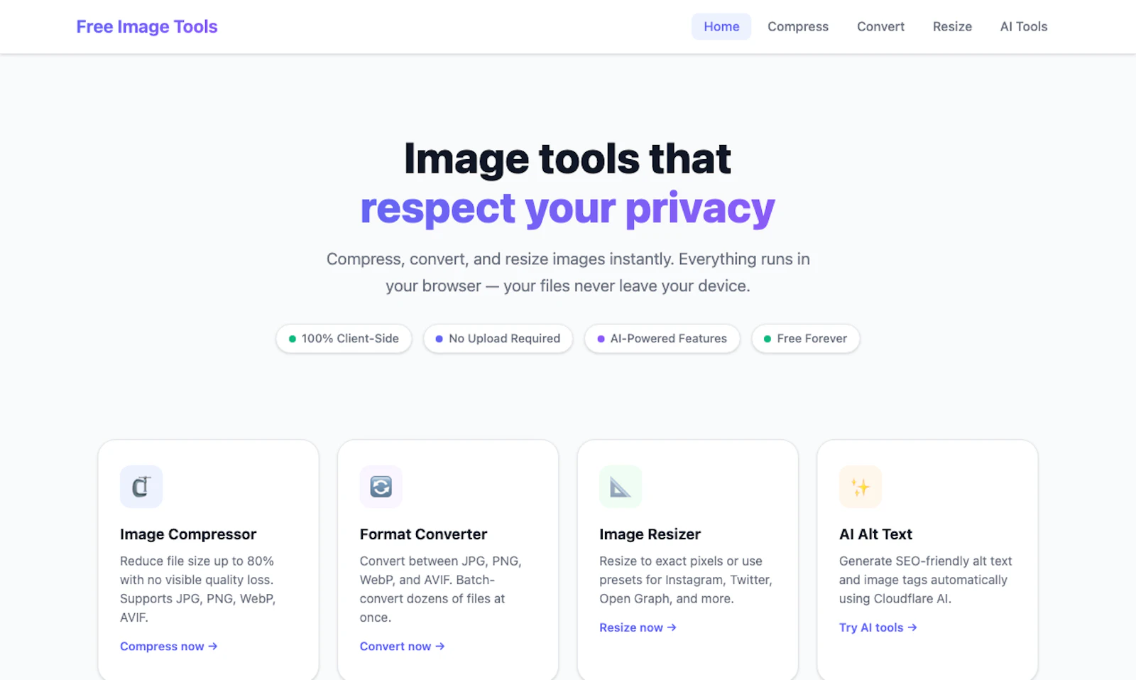 Free Image Tools screenshot 1