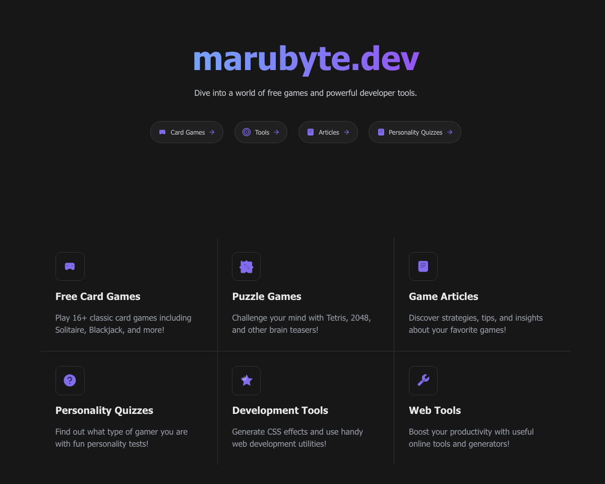 Media Marubyte - Permainan Kad Dalam Talian Percuma |marubyte.dev 1