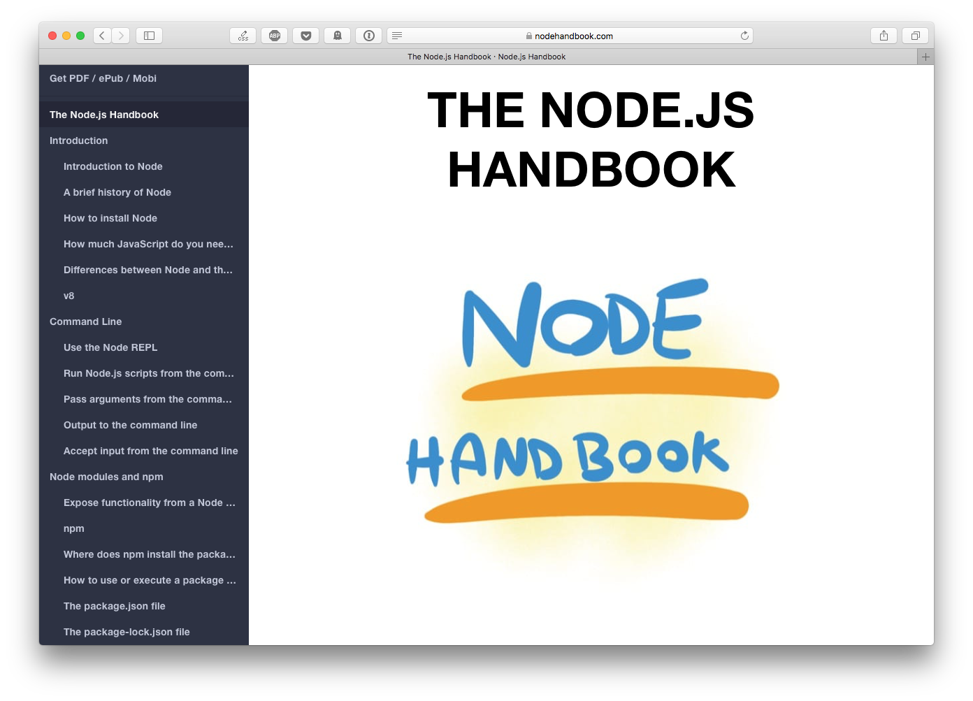 The Node.js Handbook gallery image
