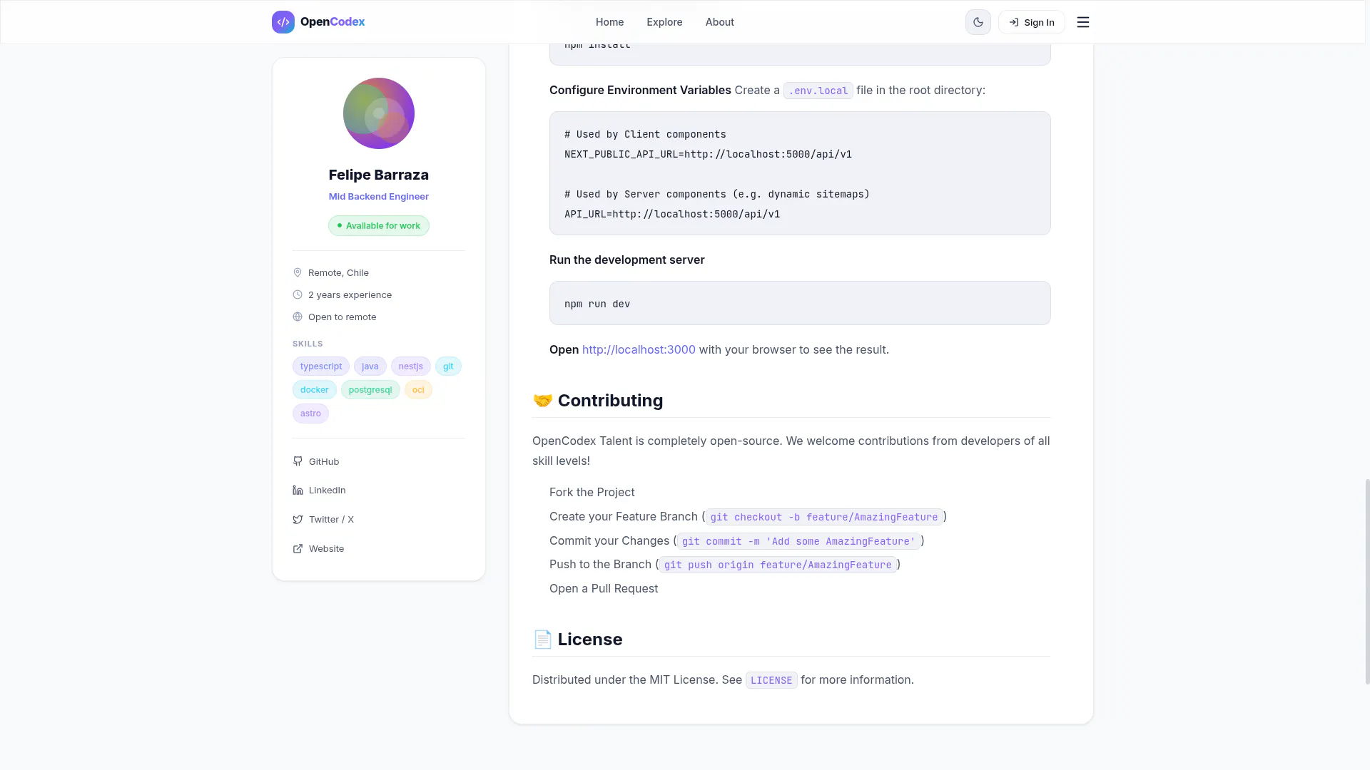 Talent Hub OpenCodex gallery image