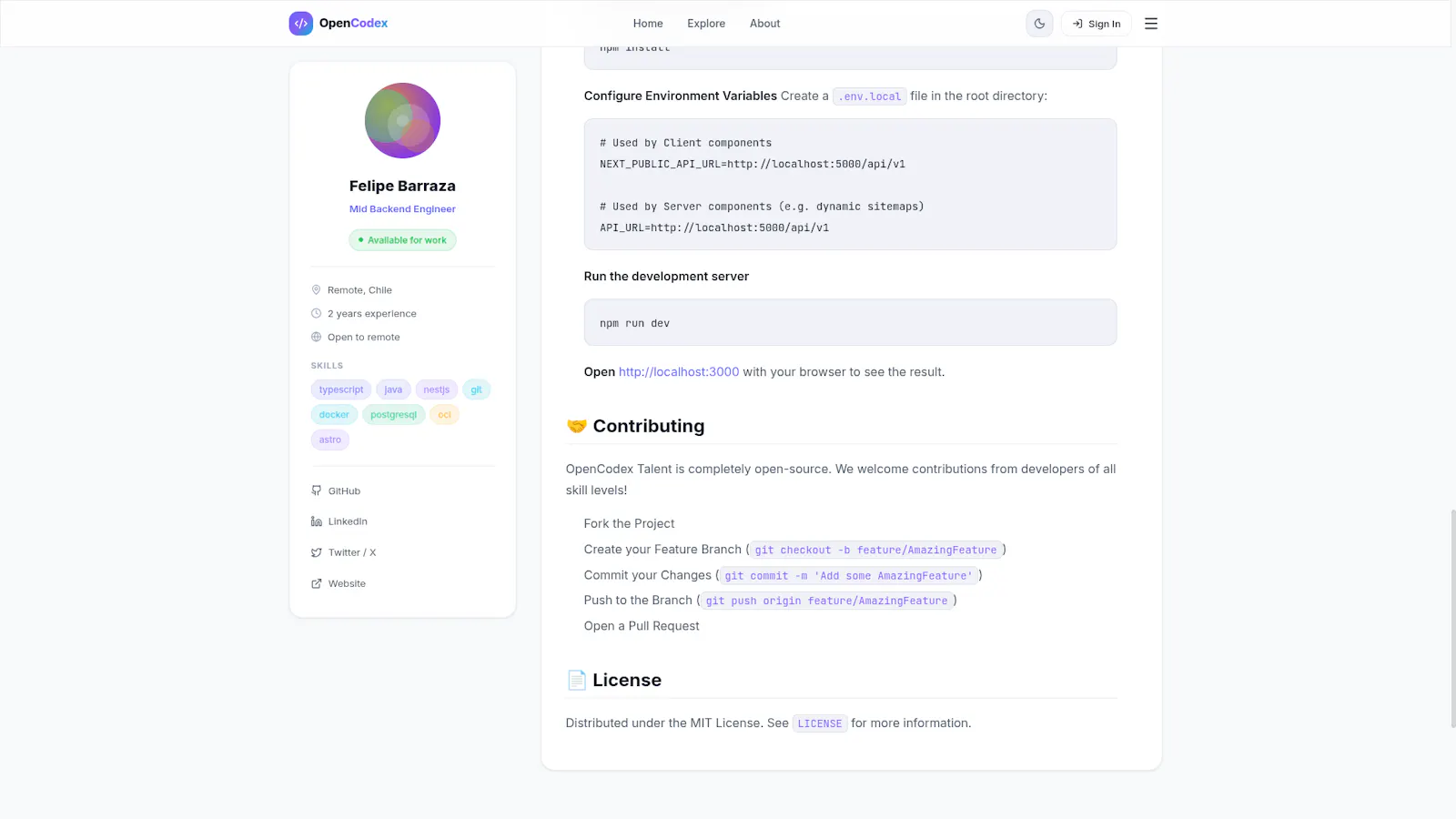 Talent Hub OpenCodex screenshot 3