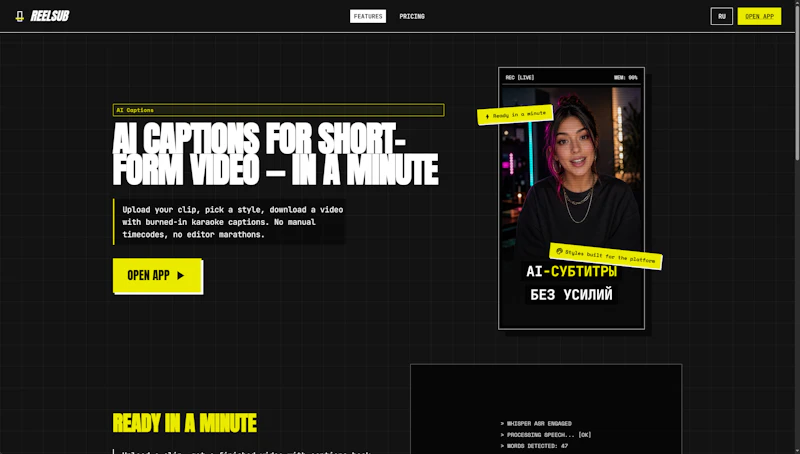 Reelsub App screenshot 1