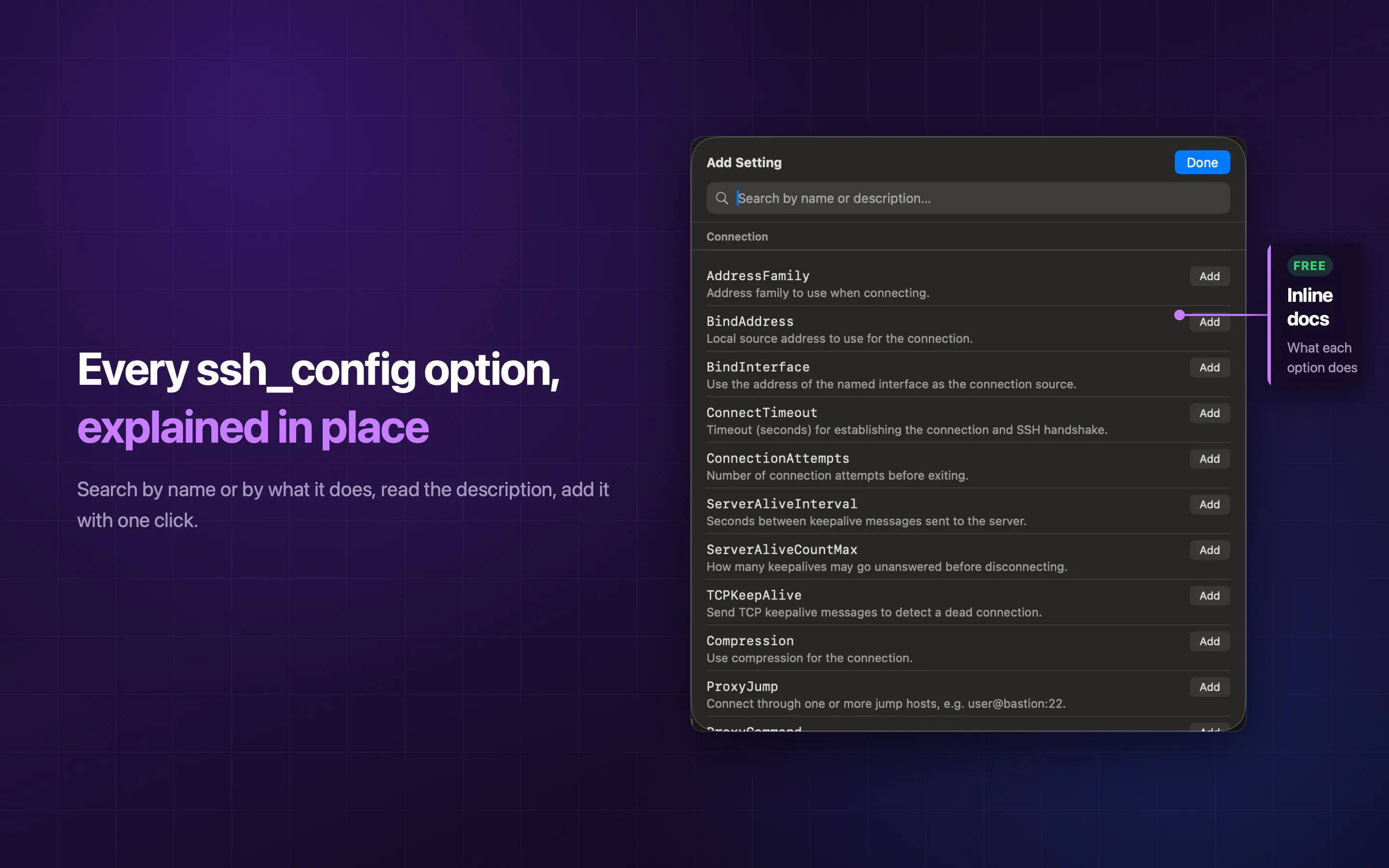 SSH Config Manager gallery image