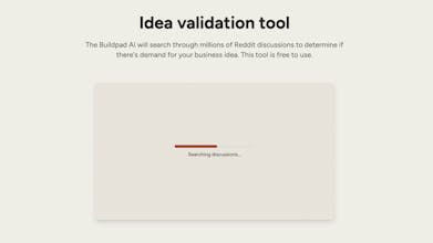 Idea validation tool by Buildpad gallery image
